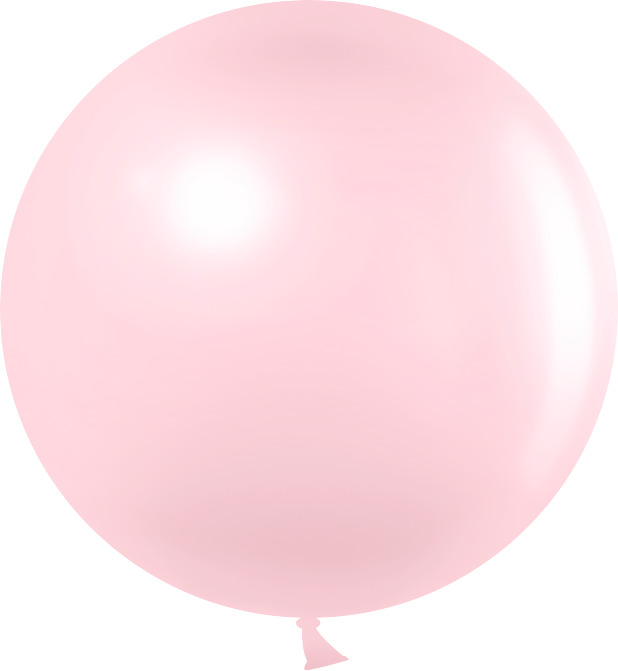 Круглые без рисунка - Шар (36''/91 см), Розовый коралл, макарунс, 3 шт.