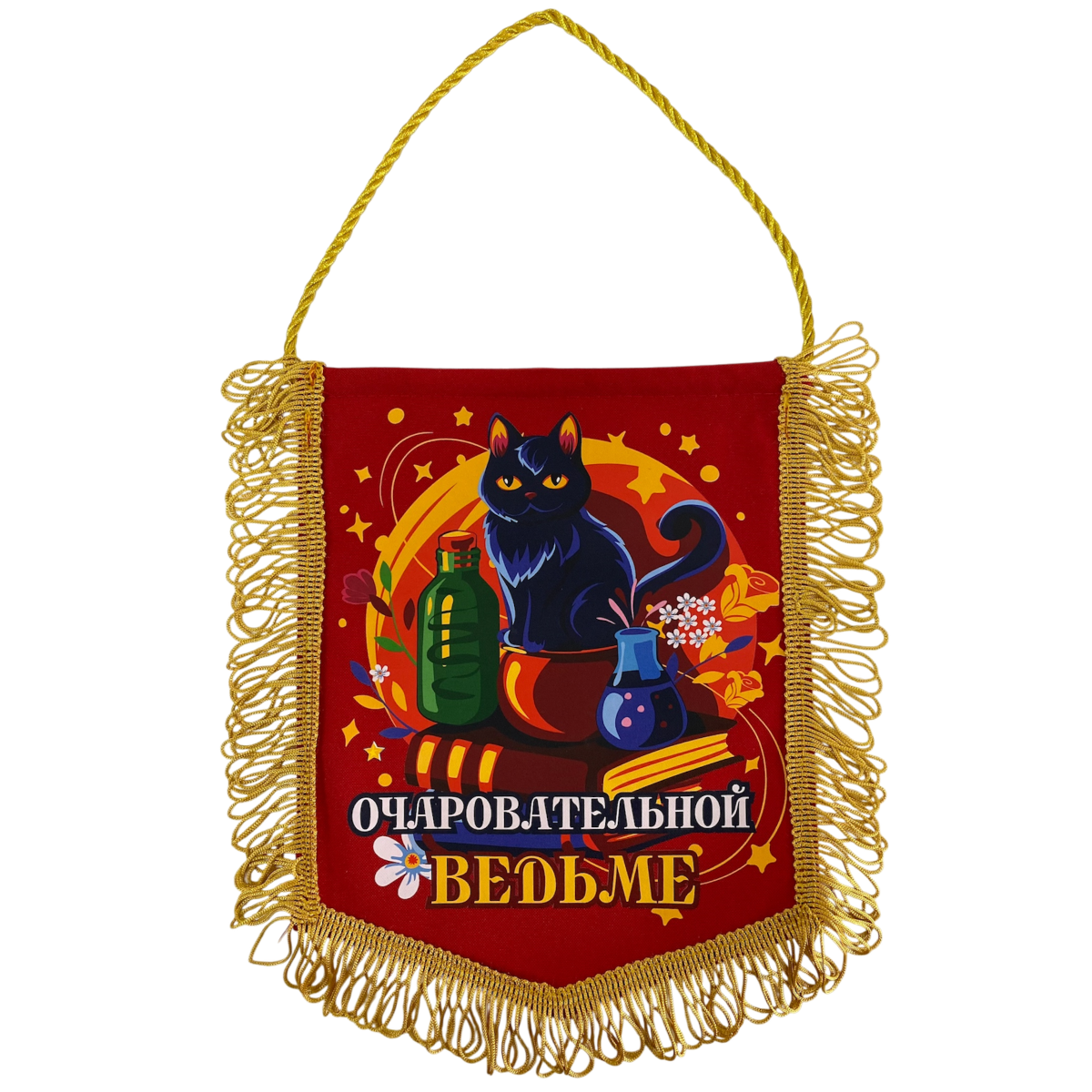 Вымпелы - Вымпел с бахромой "Очаровательной ведьме"