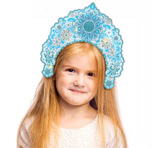 Маски, венки, кокошники - Кокошник из снежинок, фольга голографическая