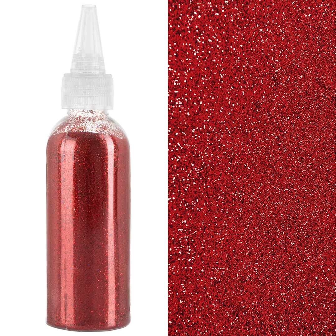 Конфетти и декор - Глиттер Красный, 80 г.