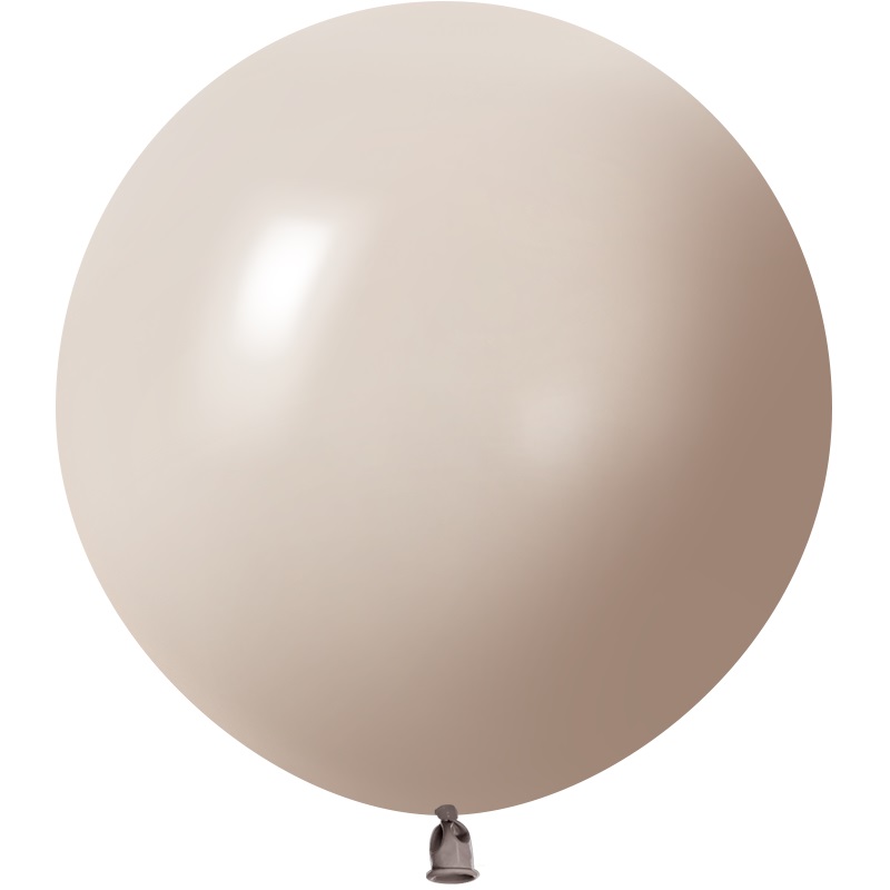 Круглые без рисунка - Шар (24''/61 см), Белый песок, пастель ретро, 3 шт.