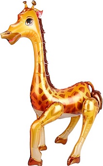 Шар (31''/79 см) Фигура 3D, Жираф, 1 шт. в уп.