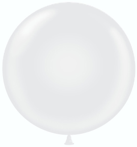 Круглые без рисунка - Шар (36''/91 см), Прозрачный, кристалл, 3 шт.