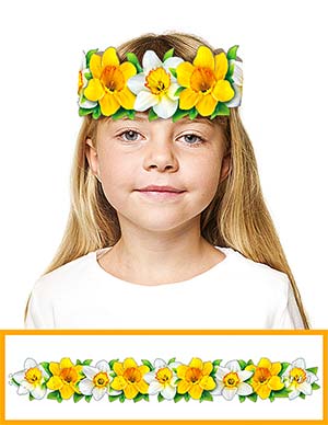 Маски, венки, кокошники - Головной убор из цветов, блестки