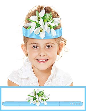 Маски, венки, кокошники - Головной убор из цветов, блестки