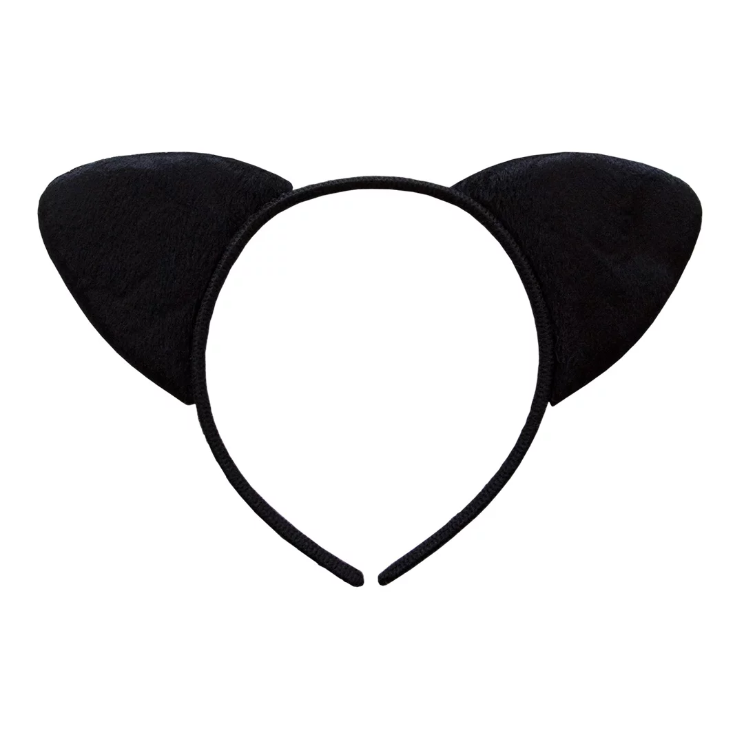 Ободки и заколки - Ободок Кошечка, Черный, 1 шт.