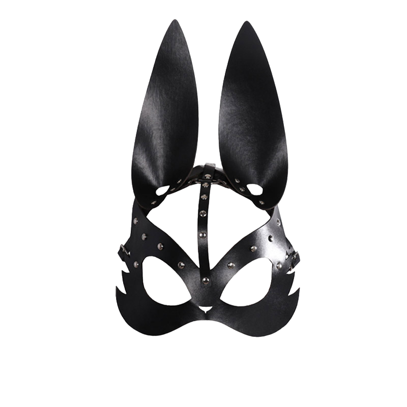 Латексная маска - Маска женская кожаная Зайка Латексная маска - Маска женская кожаная Зайка