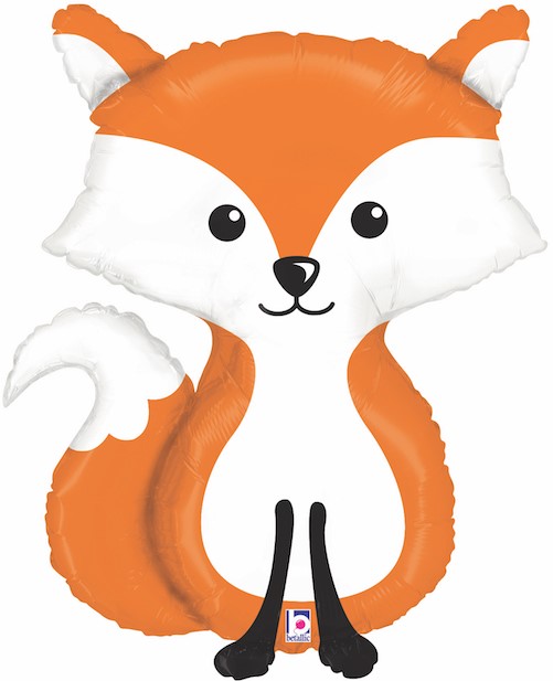 Большие фигуры - Шар (30''/76 см) Фигура, Лесная Лиса, 1 шт. в уп.