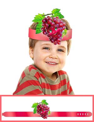 Маски, венки, кокошники - Головной убор "Виноград"