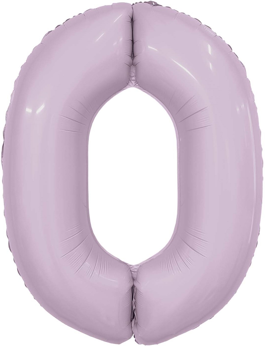 Цифры - Шар (40''/102 см) Цифра, 0 Slim, Орхидея, 1 шт. в уп.