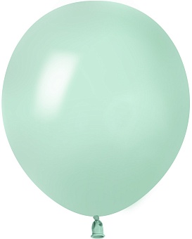 Круглые без рисунка - Шар (10''/25 см), Нежная мята, макарунс, 100 шт.