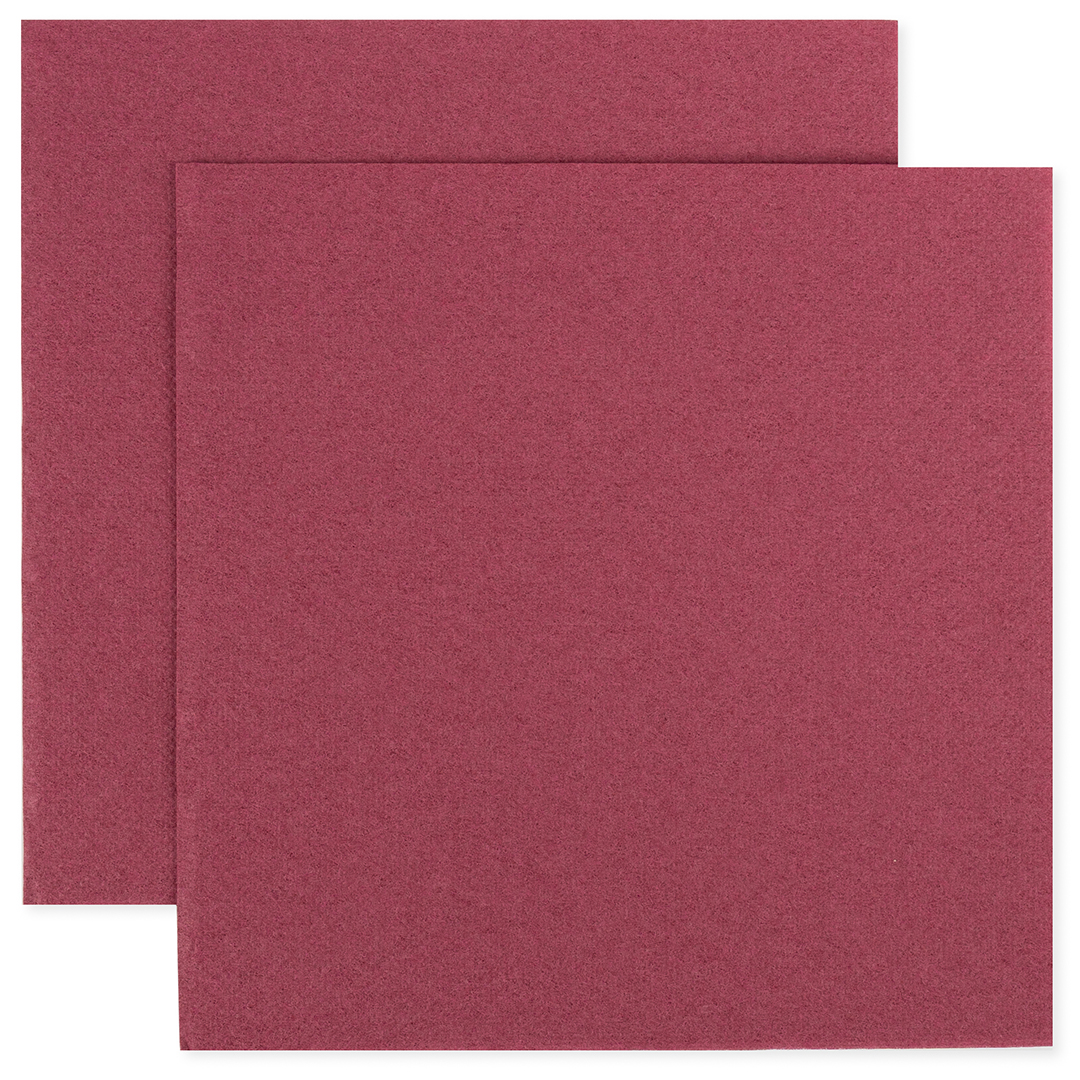 Одноразовые салфетки - Сервировочные салфетки, Bouquet Colour, Бордовый, 33*33 см, 20 шт.