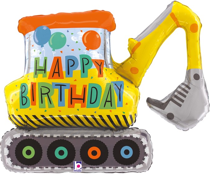 Большие фигуры - Шар (31''/79 см) Фигура, Экскаватор, 1 шт. в уп.