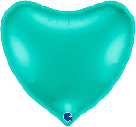 Без рисунка - Шар (36''/91 см) Сердце, Тиффани, 1 шт. в уп.