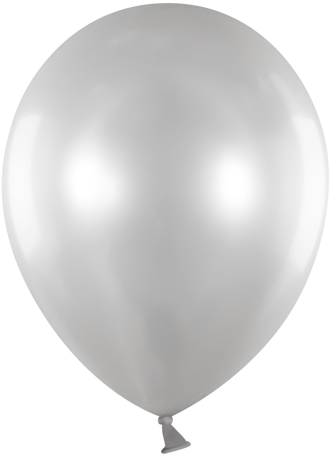 Круглые без рисунка - Шар (12''/30 см), Серебро, металлик, 100 шт.