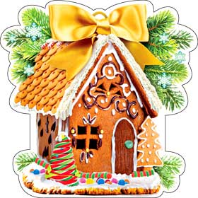 Украшения на скотче - Украшение на скотче "Домик" блестки Украшения на скотче - Украшение на скотче "Домик" блестки