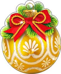 Украшение на скотче "Шар" УФ-лак