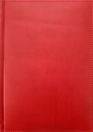 Ежедневник недатированный в переплете из искусственной кожи. А5. 256 стр. "Sorrento" краснвый, с прошивкой