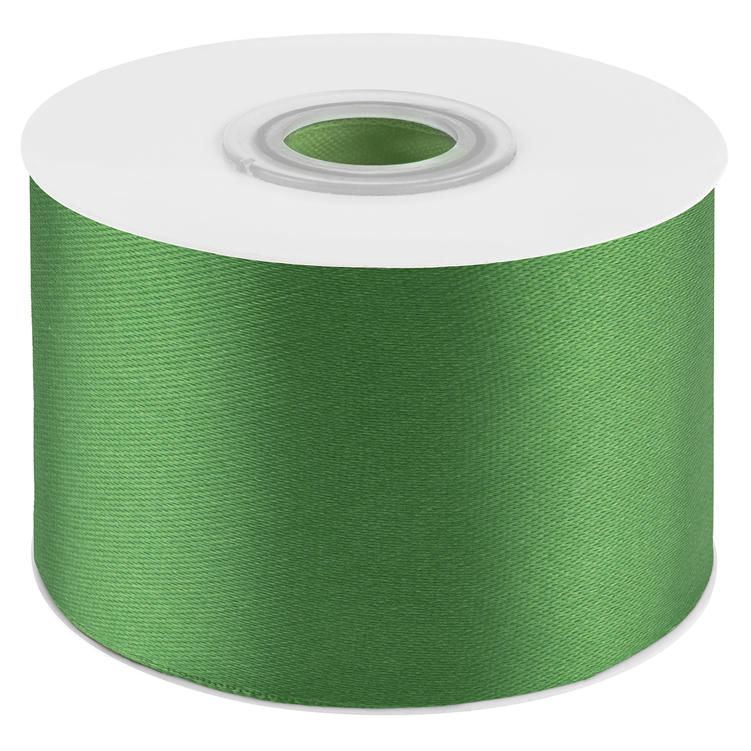Лента атласная - Лента атласная (5 см*22,85 м) Изумрудно-зеленый, 1 шт.
