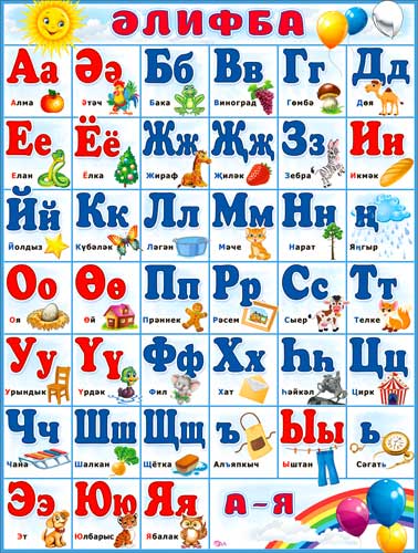 Тат. Плакат "Алфавит"