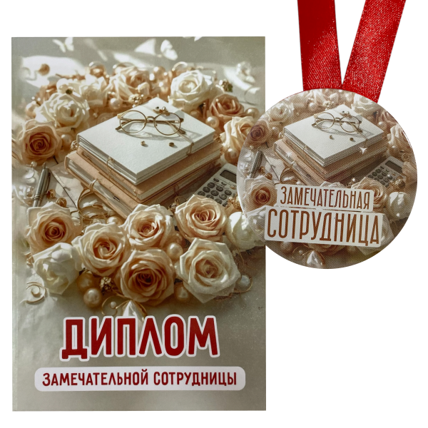Диплом Замечательной сотрудницы + Медаль Замечательная сотрудница