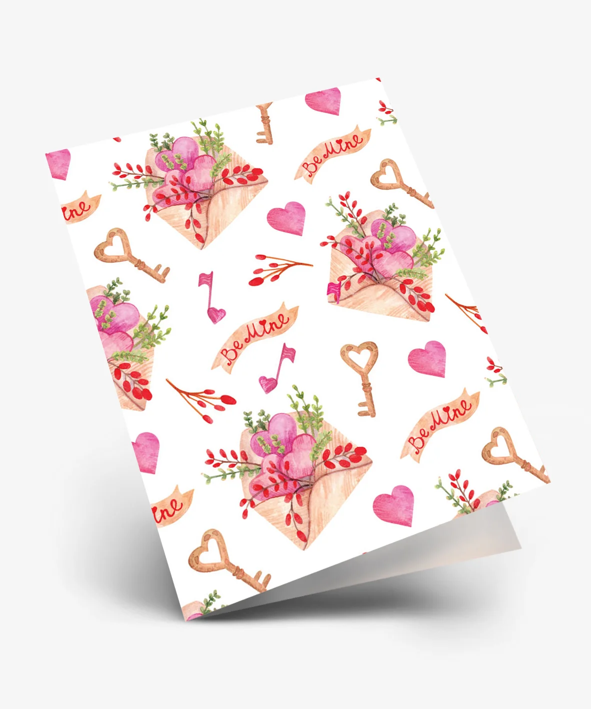 Мини открытки - Двойная мини открытка "Be Mine"