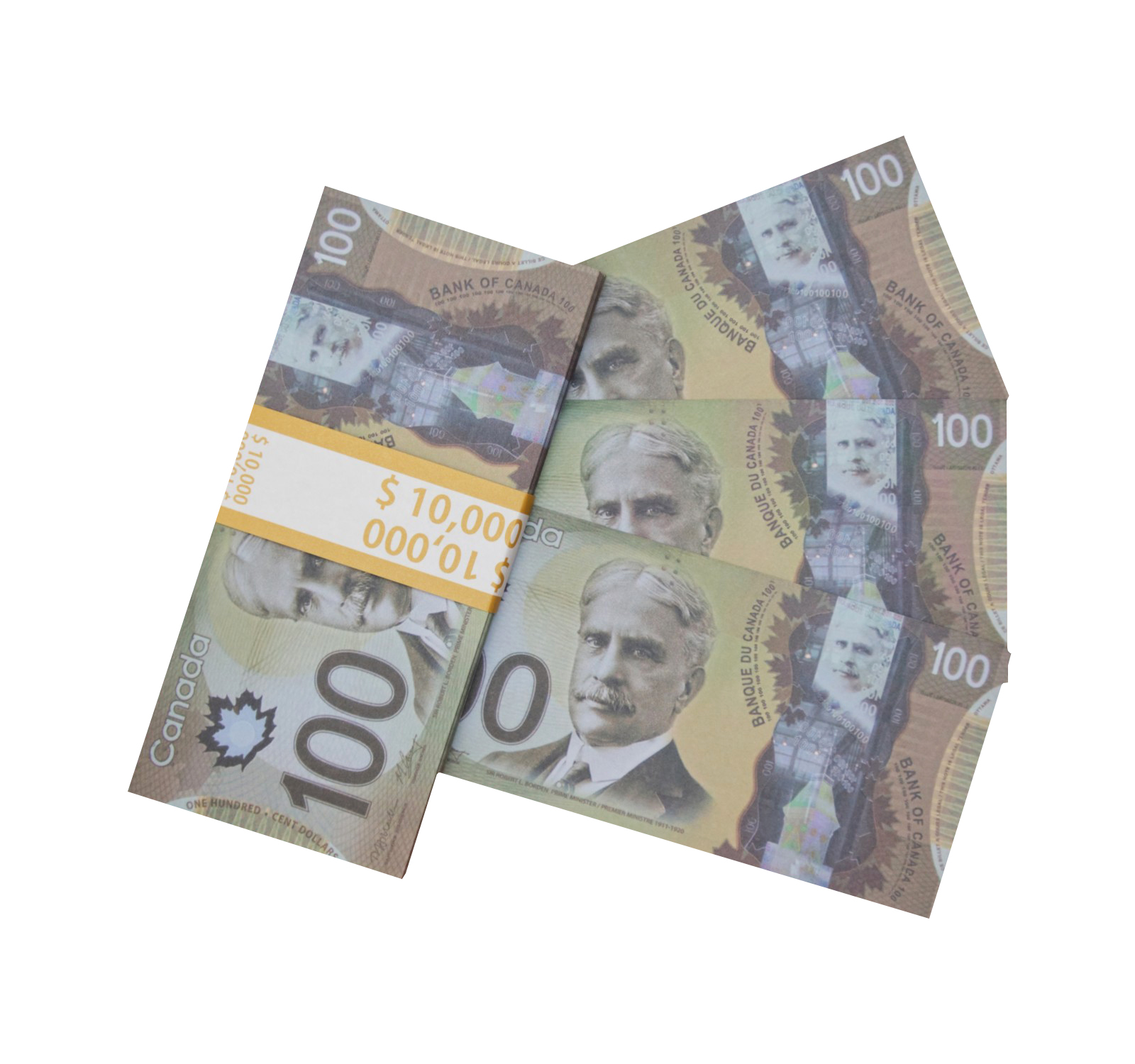 Деньги банка приколов - Сувенирные деньги 100 канадских долларов