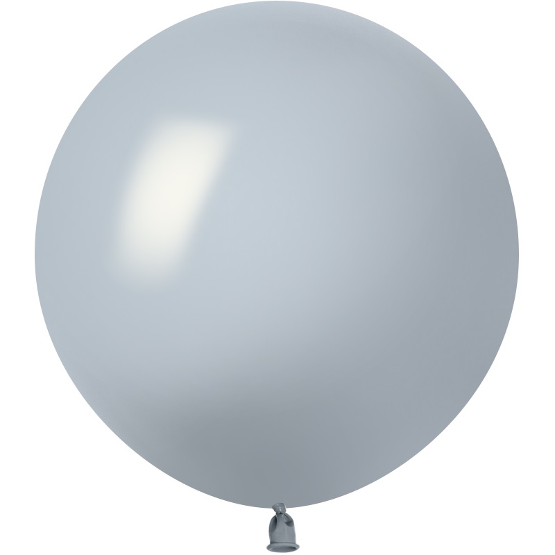 Круглые без рисунка - Шар (36''/91 см), Серый, пастель ретро, 1 шт.