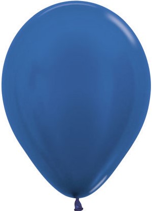 Круглые без рисунка - Шар (12''/30 см), Синий (540), металлик, 50 шт.