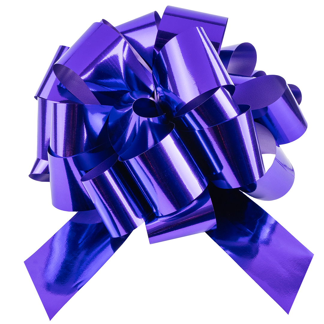 Бант Шар, Фиолетовый, Металлик, 36 см, 1 шт. в упак.