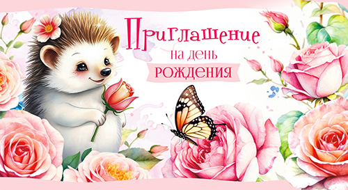 Приглашения - Приглашение "День Рождения!" УФ-лак