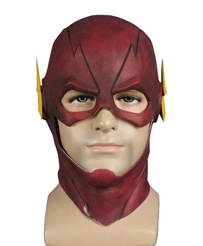 Латексная маска - Маска латексная Флэш из Лиги справедливости
