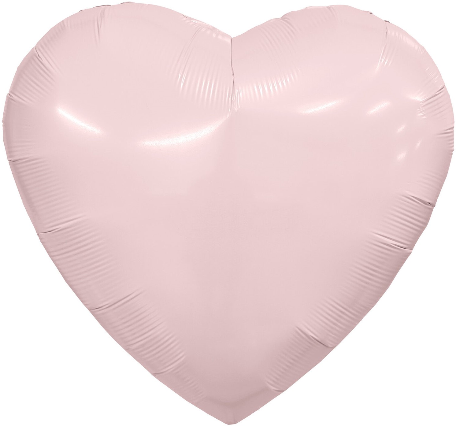 Без рисунка - Шар (36''/91 см) Сердце, Пыльная роза, 1 шт. в уп.