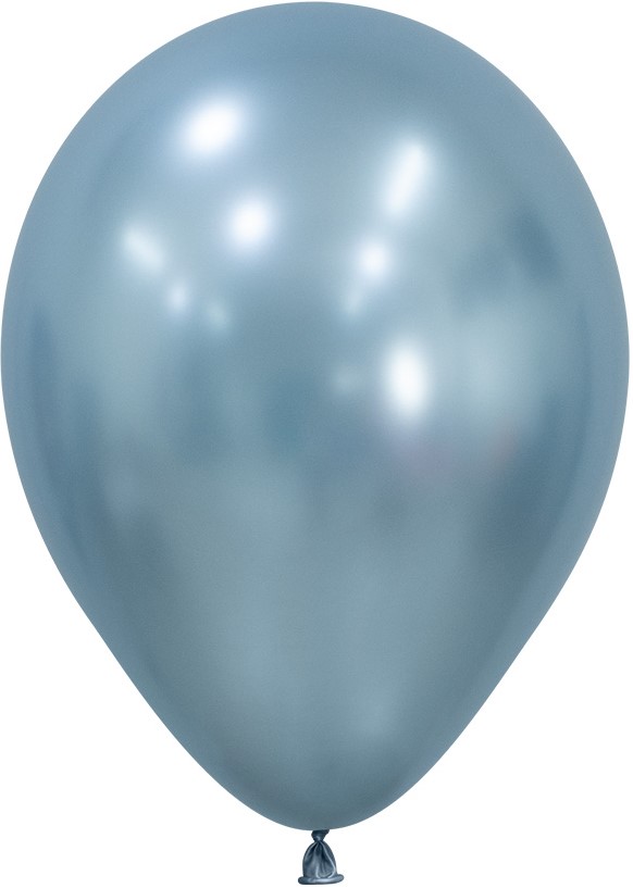 Круглые без рисунка - Шар (12''/30 см), Арктический голубой (839), шелк, 12 шт.
