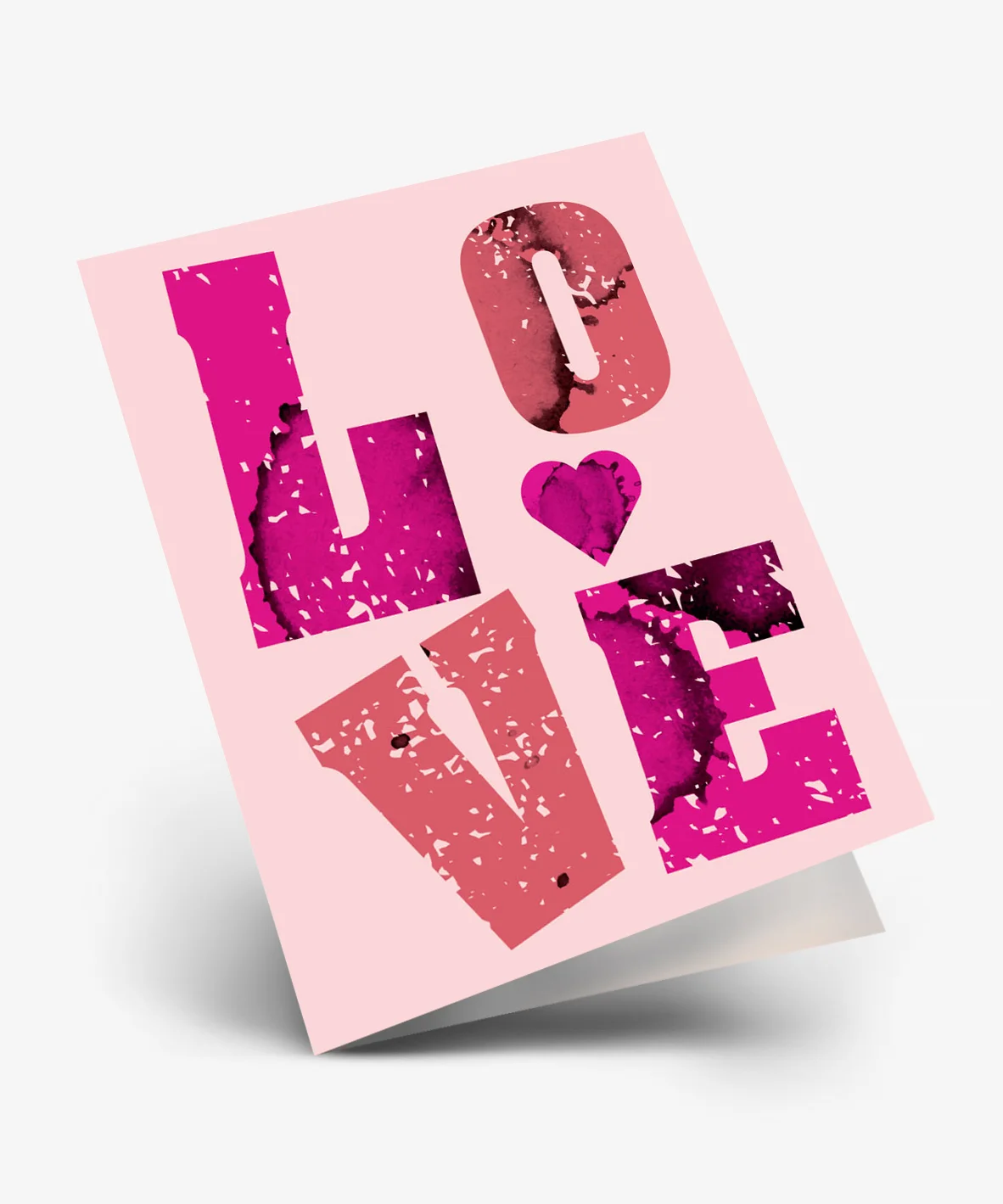 Мини открытки - Двойная мини открытка "LOVE"