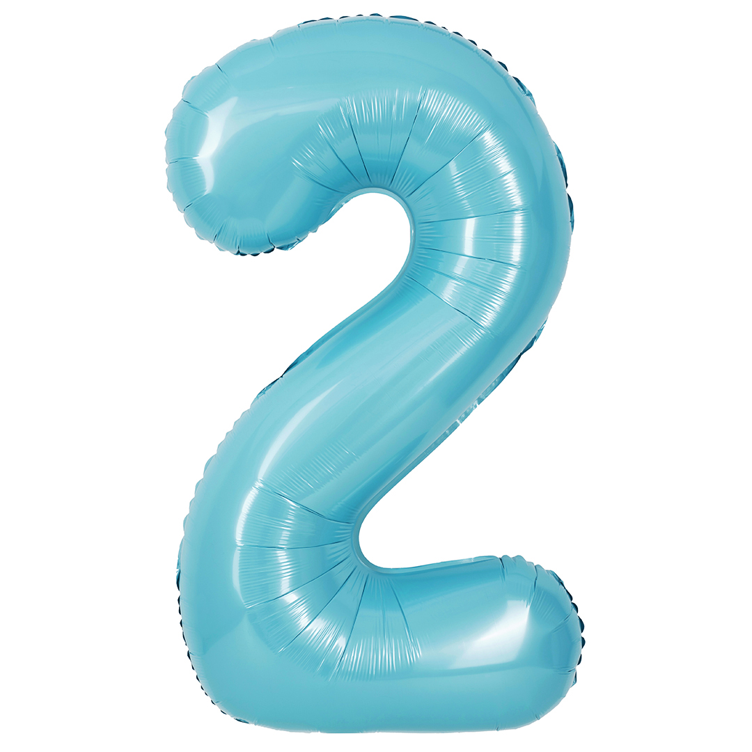 Цифры - Шар (40''/102 см) Цифра, 2, Голубой, Матовый, 1 шт. в уп. Цифры - Шар (40''/102 см) Цифра, 2, Голубой, Матовый, 1 шт. в уп.