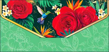 Конверты для денег - Конверт для денег "Без текста" полноцветн. оборот