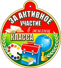 Медаль "За активное участие в жизни класса"