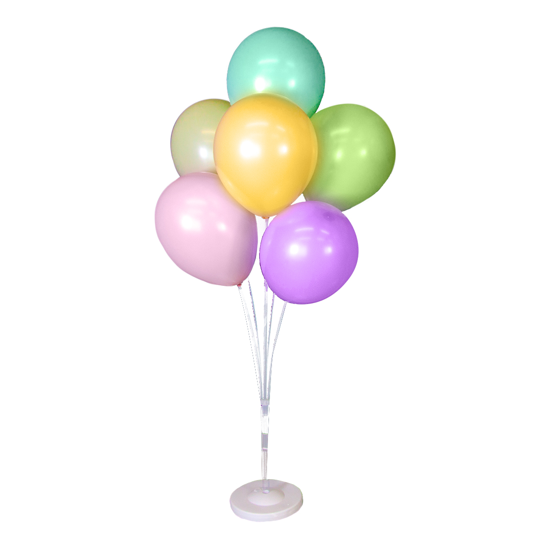 Стойки и аэромозаика - Стойка для шаров Фонтан, 7 насадок, 1 м, Белый/Прозрачный, 1 шт. Стойки и аэромозаика - Стойка для шаров Фонтан, 7 насадок, 1 м, Белый/Прозрачный, 1 шт.