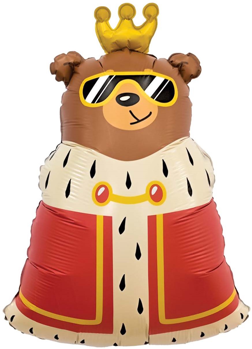 Большие фигуры - Шар (31''/79 см) Фигура, Король дня, 1 шт. в уп.