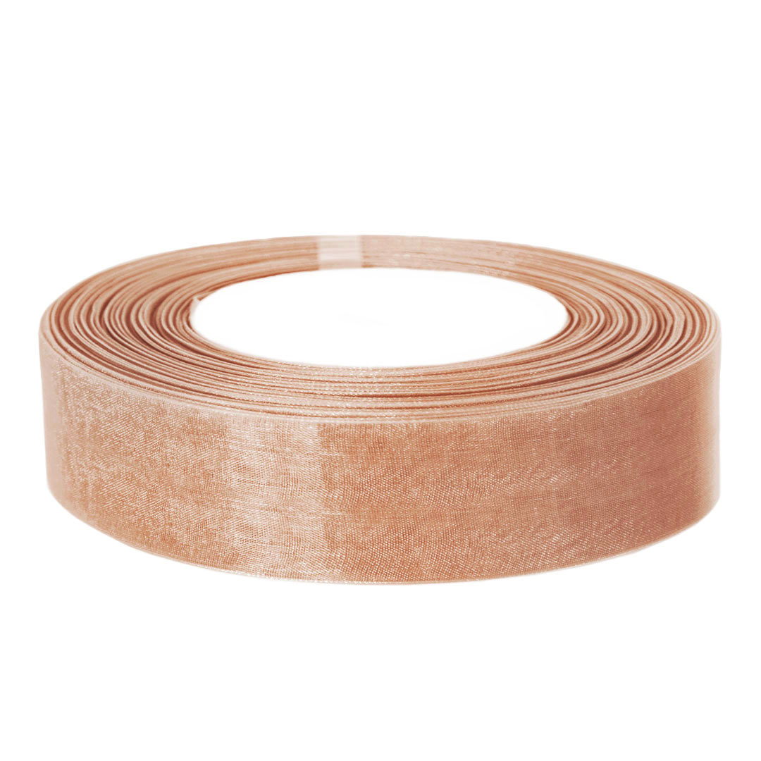 Ленты - Лента органза (2,5 см*22,85 м) Бежевый, 1 шт.