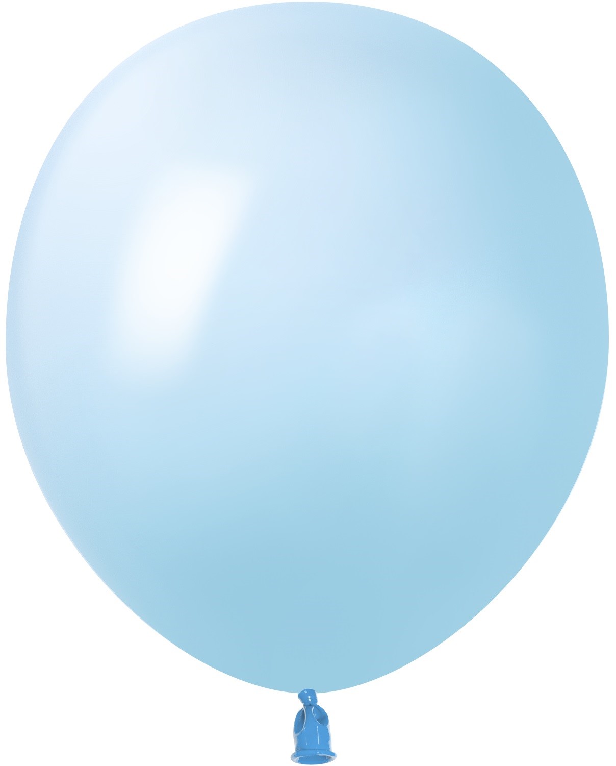 Круглые без рисунка - Шар (5''/13 см), Нежно-голубой, макарунс, 100 шт.