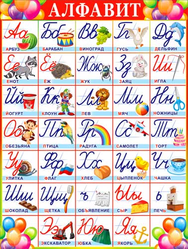 Плакат "Алфавит"