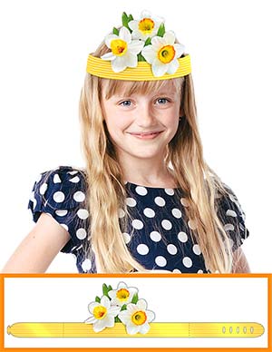 Маски, венки, кокошники - Головной убор из цветов, блестки