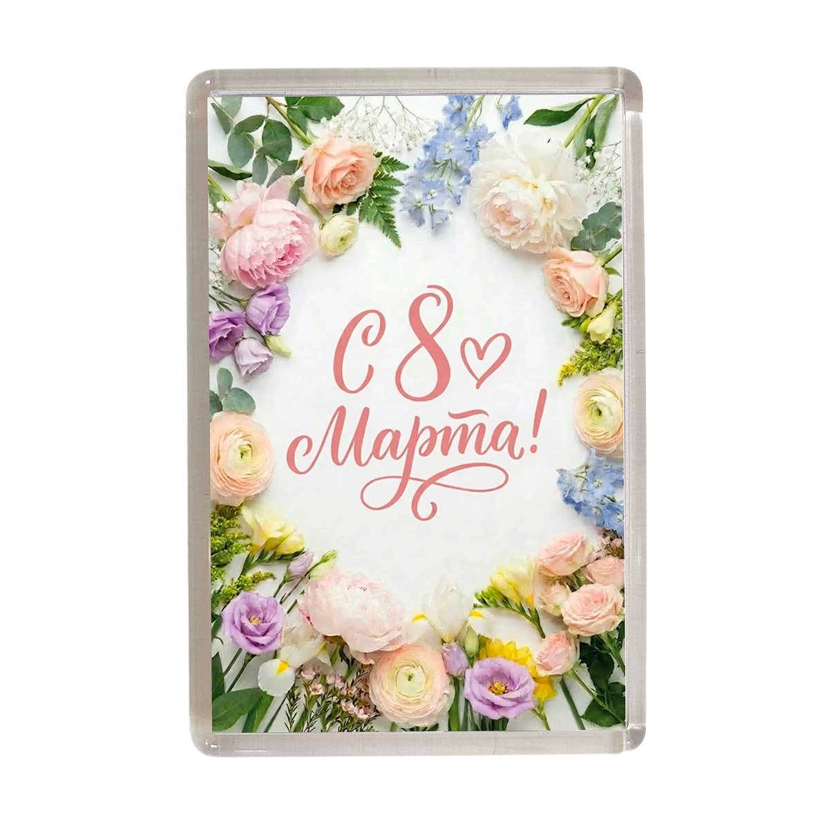 Магниты - Магнит "8 марта" №4 (розы)