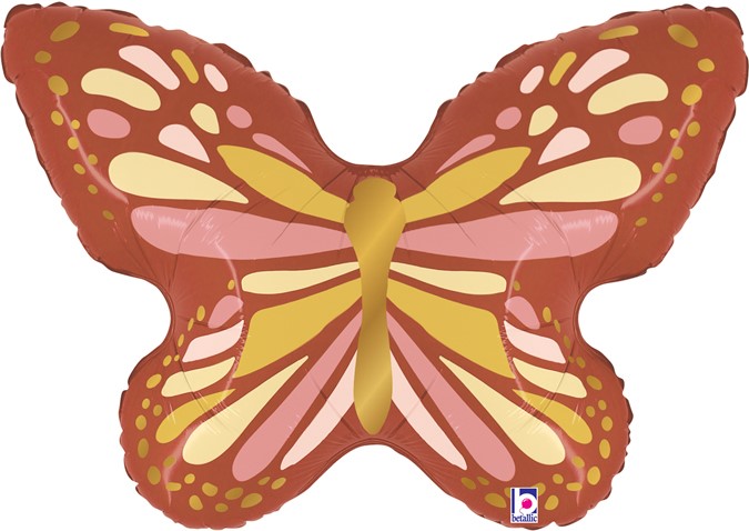 Шар (13''/33 см) Мини-фигура, Бабочка Бохо, 1 шт.