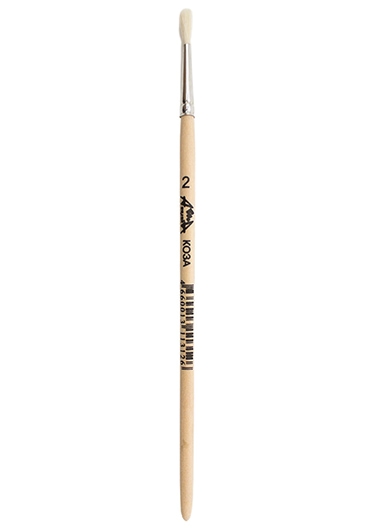 Кисть Коза, №2, круглая