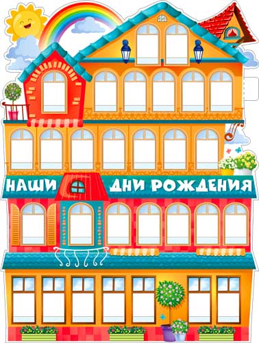 Плакат "Наши дни рождения" фигурный