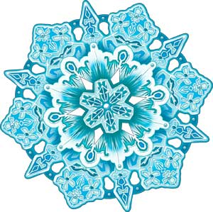 Мини-плакат "Снежинка"