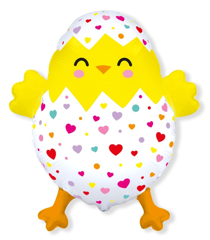 Мини-фигуры - Шар (11''/28 см) Мини-фигура, Счастливый цыпленок, 1 шт.